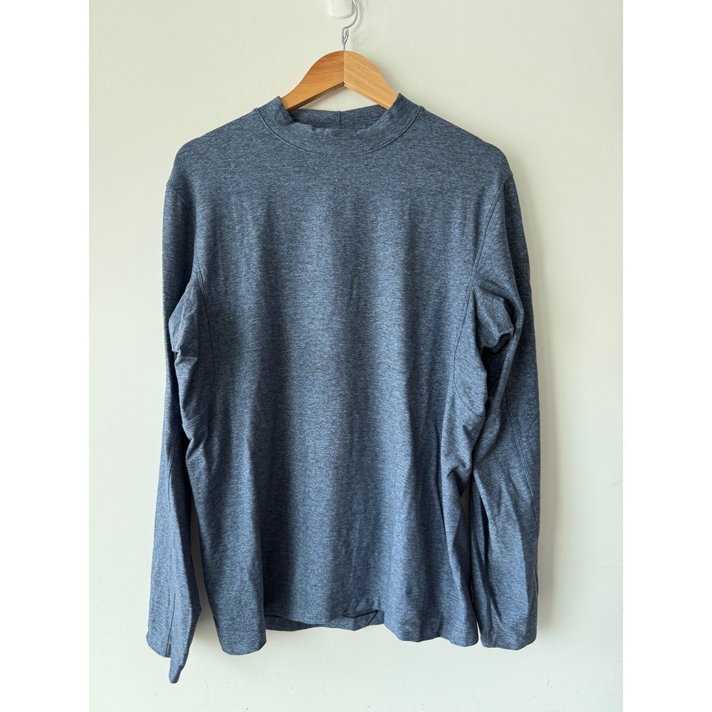 Lululemon Drysense Long Sleeve Training Shirt Blue Heather Mens Medium LM3DDXS